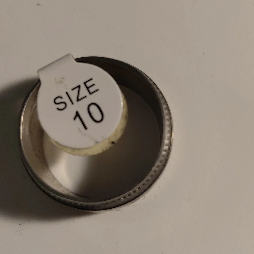 Stainless Steel Men Ring Size 10 - Picture 2 of 2